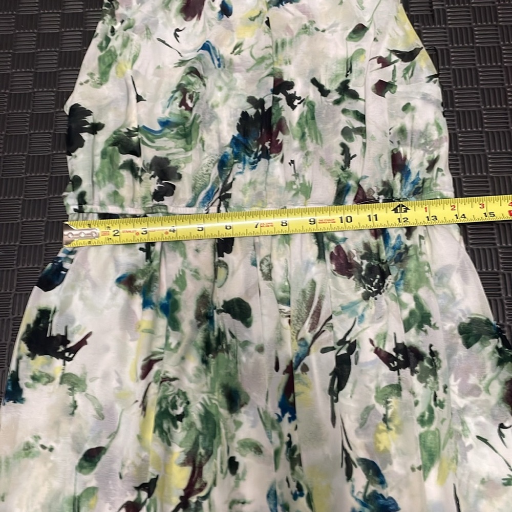 Simply Vera Vera Wang green floral dress size medium - Picture 6 of 8